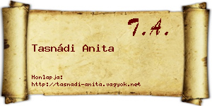 Tasnádi Anita névjegykártya